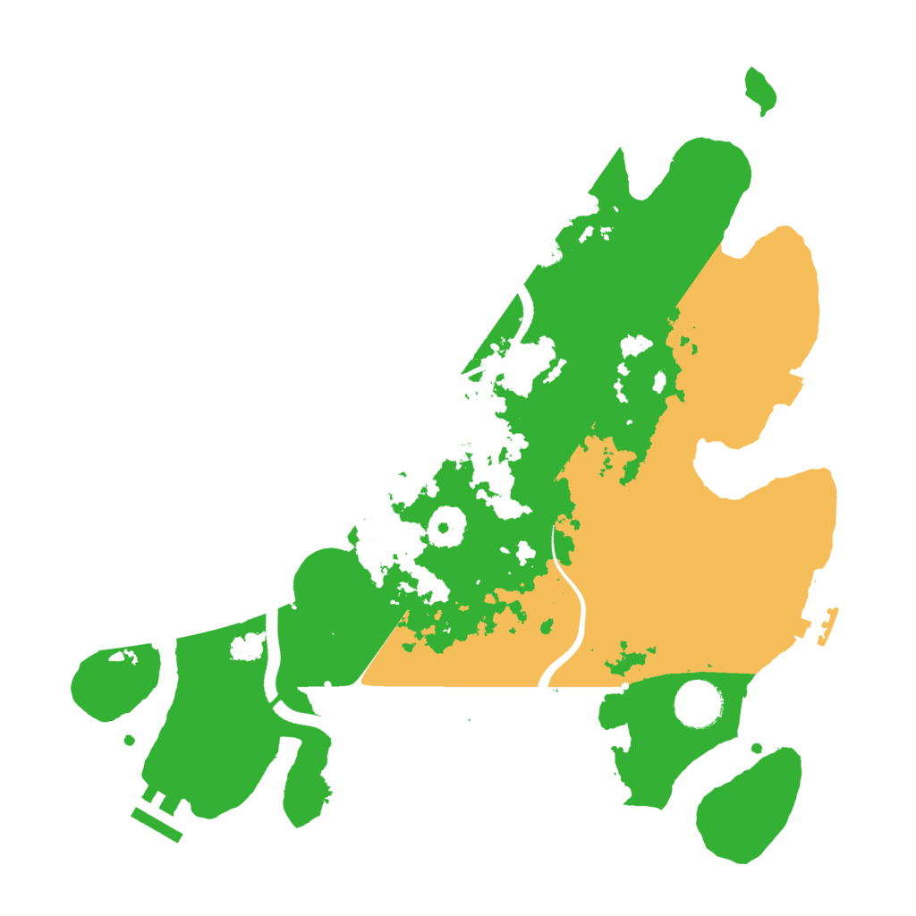 Biome Rust Map: Procedural Map, Size: 3400, Seed: 83704121