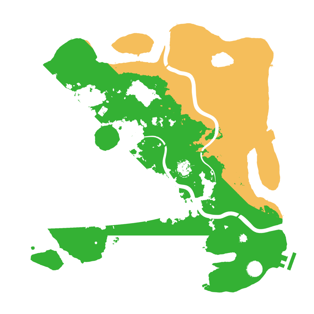 Biome Rust Map: Procedural Map, Size: 3500, Seed: 23880424