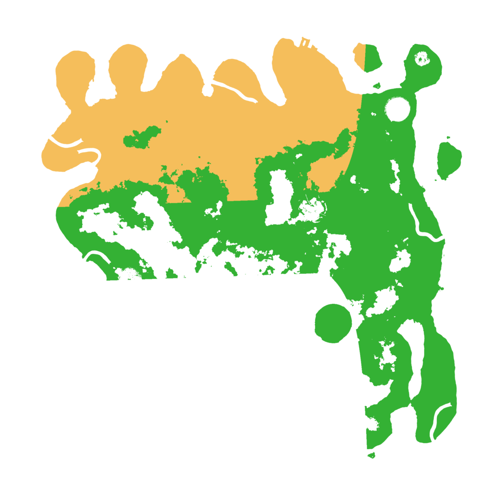 Biome Rust Map: Procedural Map, Size: 3600, Seed: 27550153