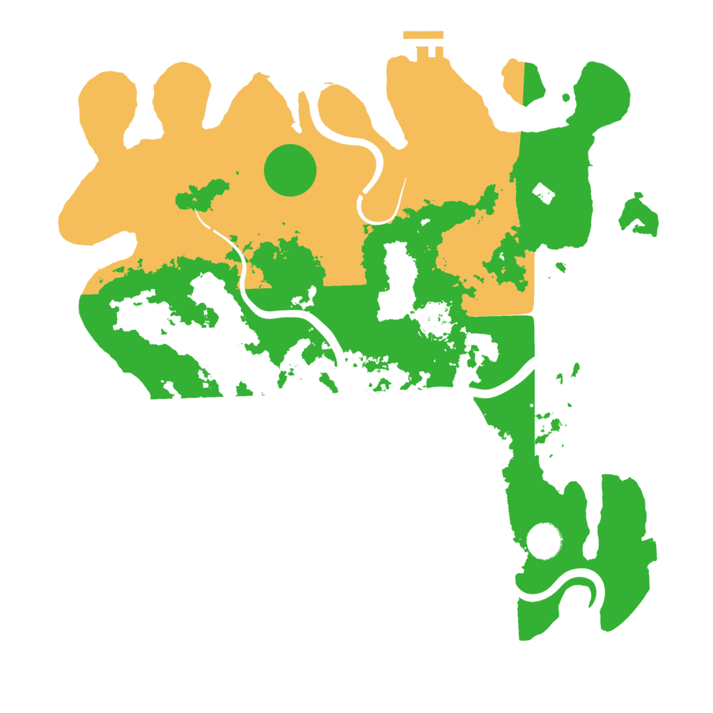 Biome Rust Map: Procedural Map, Size: 3600, Seed: 27550153