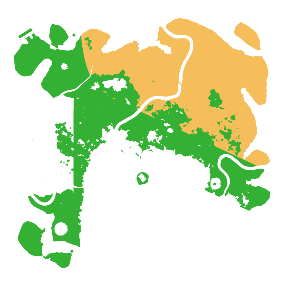 Biome Rust Map: Procedural Map, Size: 3950, Seed: 49546206