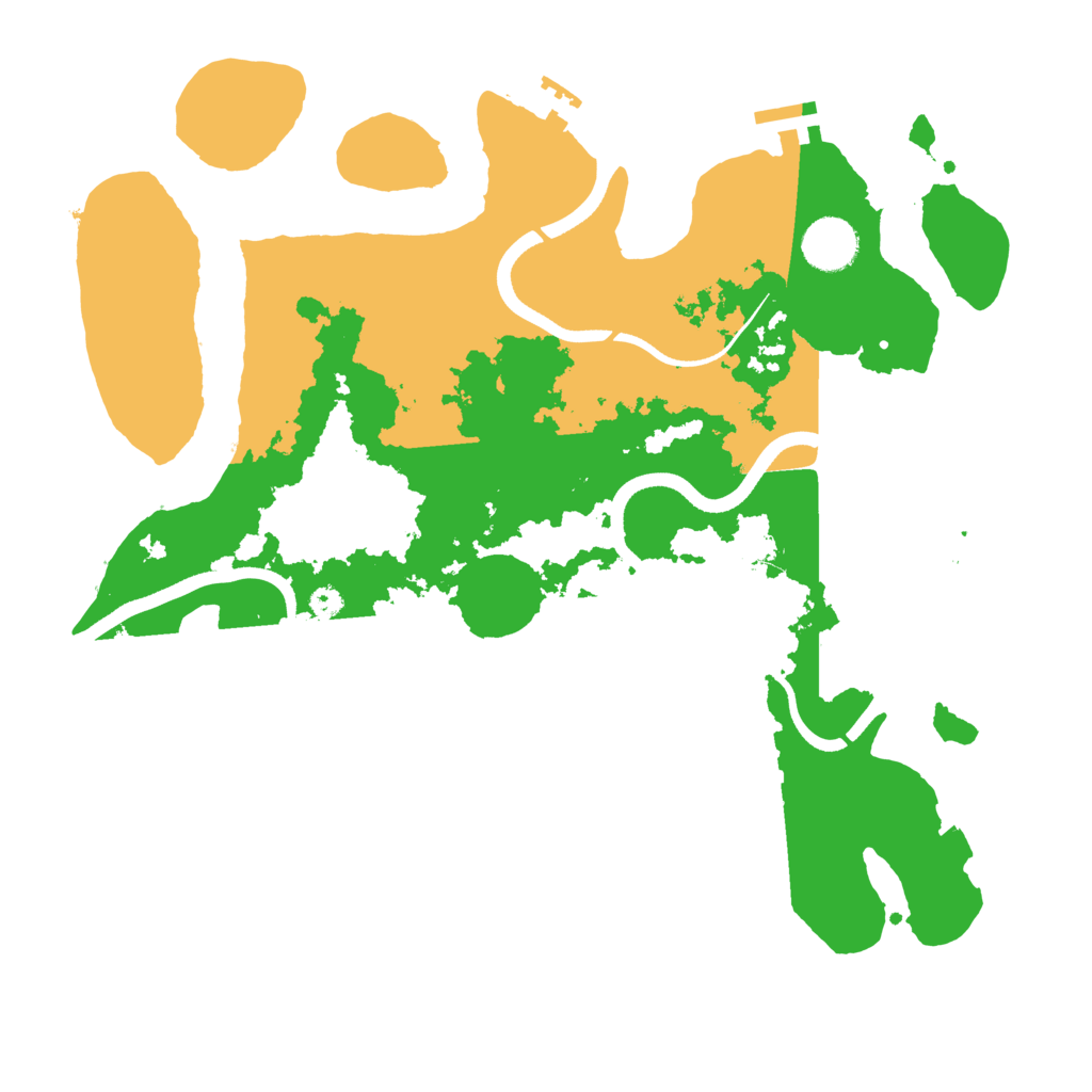 Biome Rust Map: Procedural Map, Size: 3550, Seed: 97660452