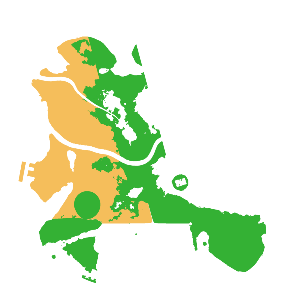 Biome Rust Map: Procedural Map, Size: 3000, Seed: 1360037550