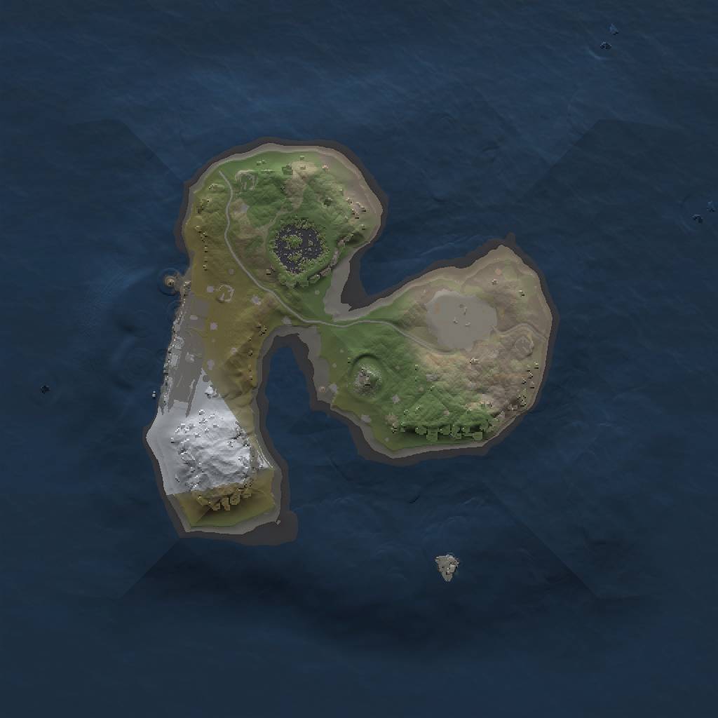 Rust Map: Procedural Map, Size: 1500, Seed: 23421412, 4 Monuments