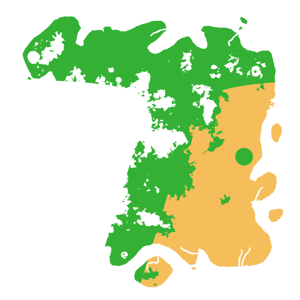 Biome Rust Map: Procedural Map, Size: 4500, Seed: 810584983