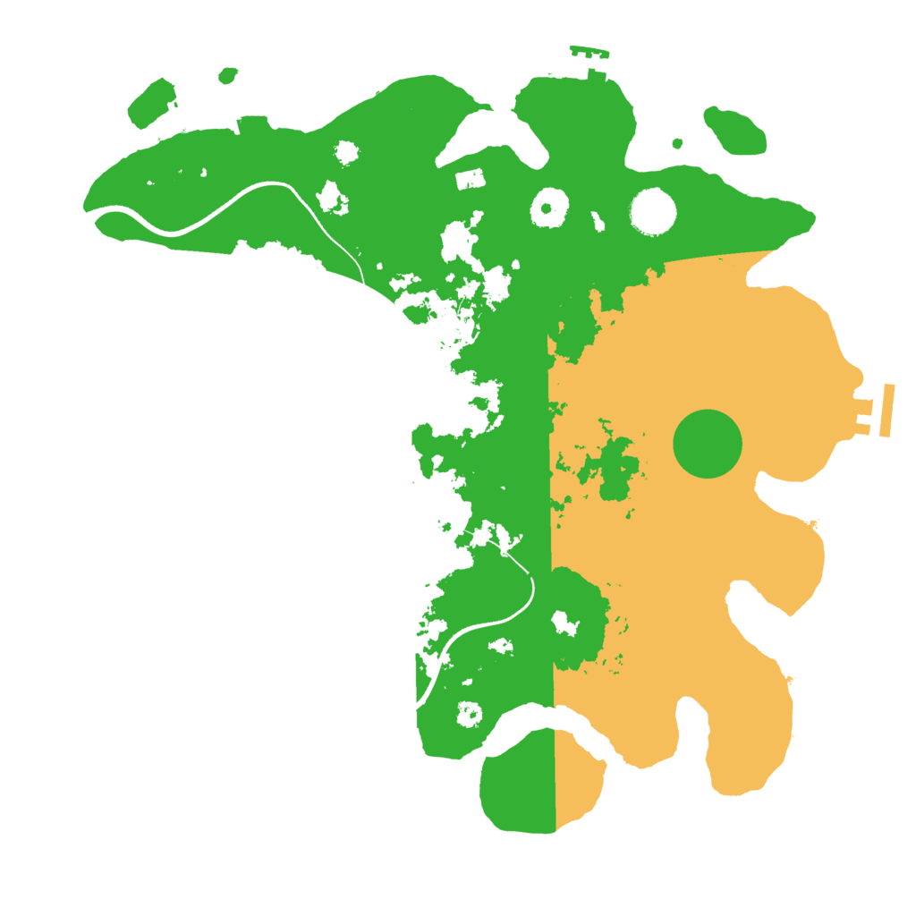 Biome Rust Map: Procedural Map, Size: 3500, Seed: 425026052