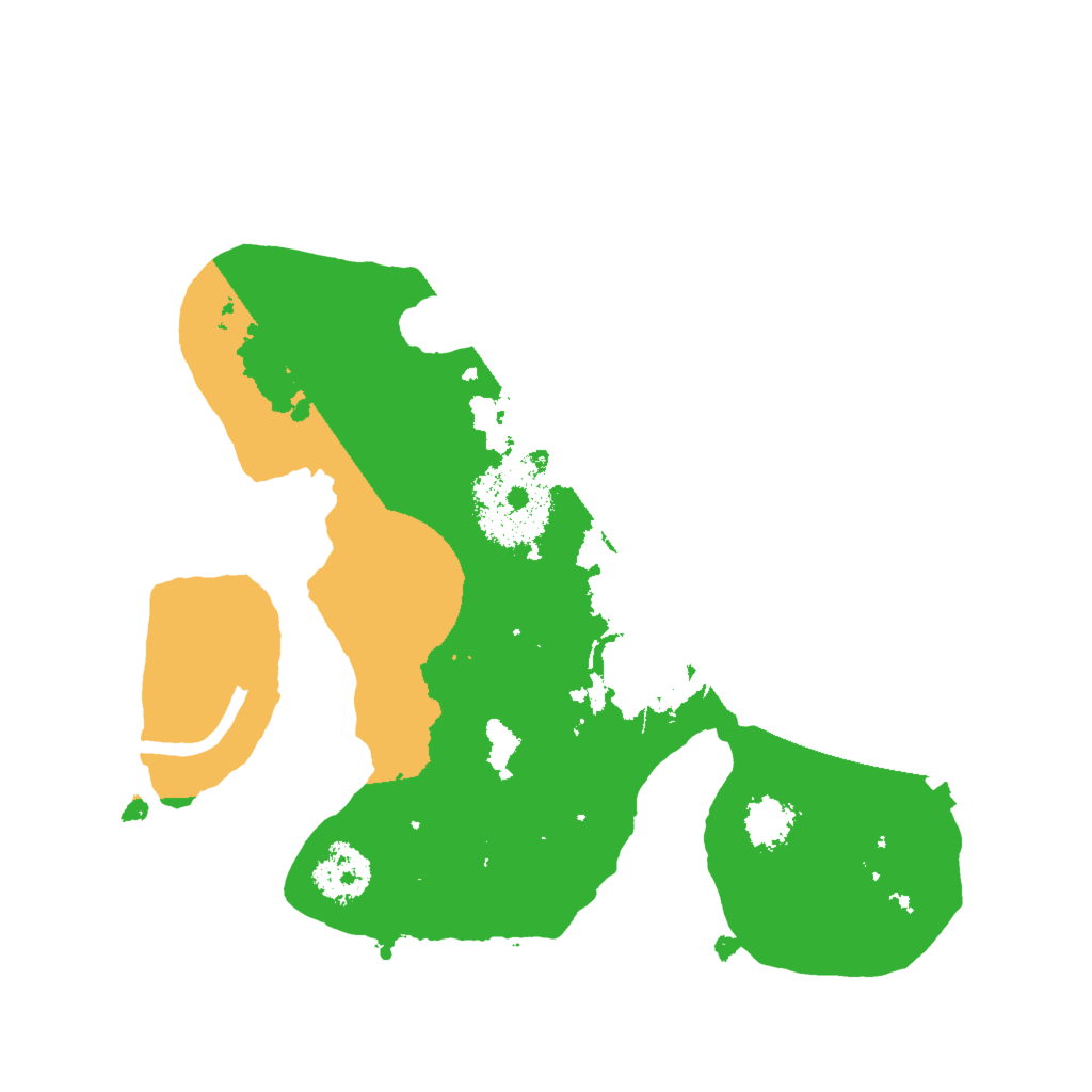 Biome Rust Map: Procedural Map, Size: 2000, Seed: 6468