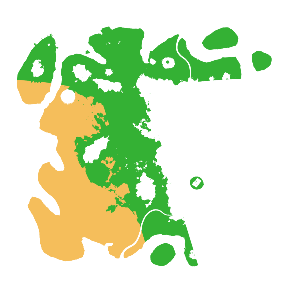 Biome Rust Map: Procedural Map, Size: 3600, Seed: 16979572