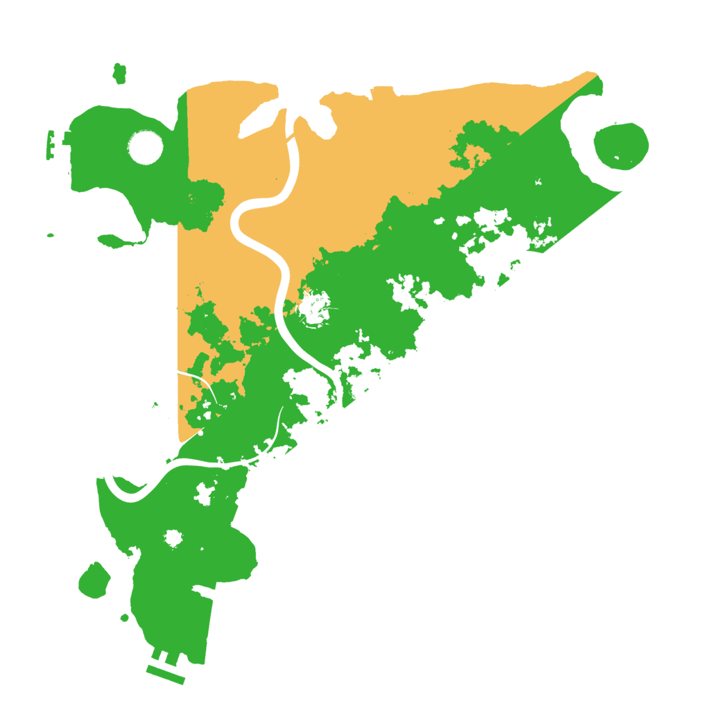 Biome Rust Map: Procedural Map, Size: 3650, Seed: 72785256