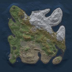 Thumbnail Rust Map: Procedural Map, Size: 3000, Seed: 318733382, 12 Monuments