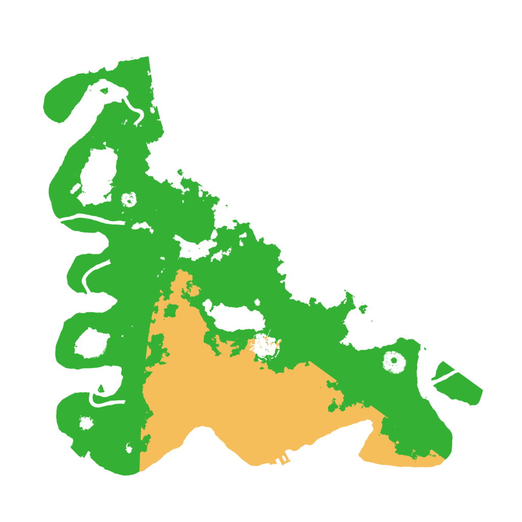 Biome Rust Map: Procedural Map, Size: 3500, Seed: 84917006