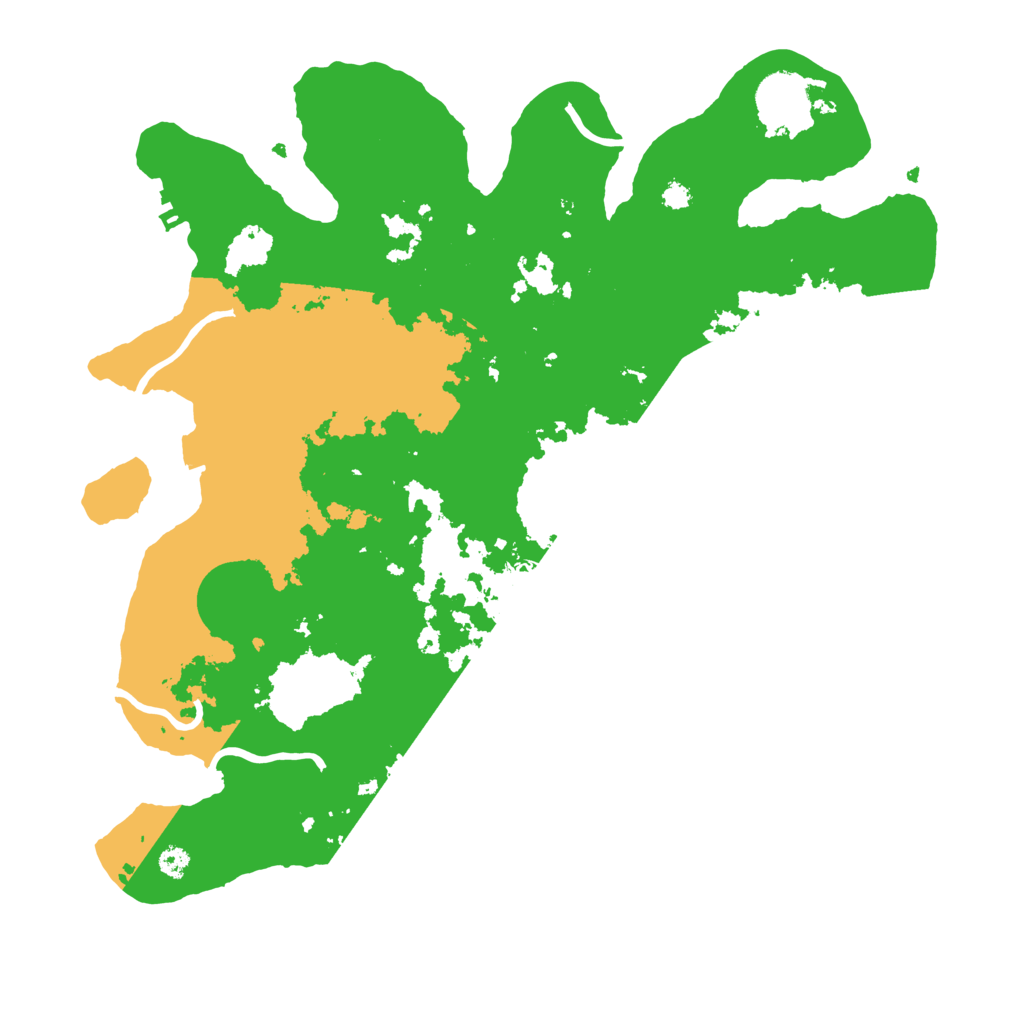 Biome Rust Map: Procedural Map, Size: 3450, Seed: 4645434