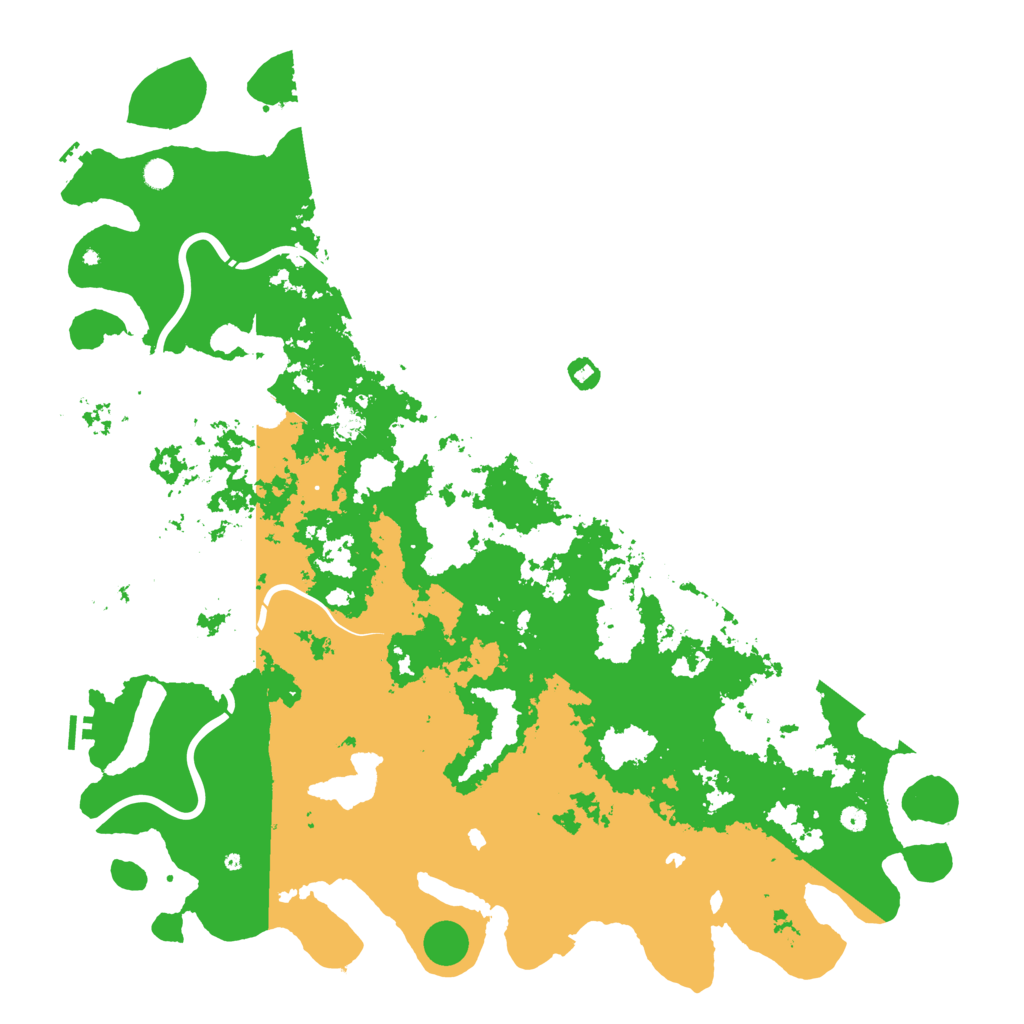 Biome Rust Map: Procedural Map, Size: 6000, Seed: 5667