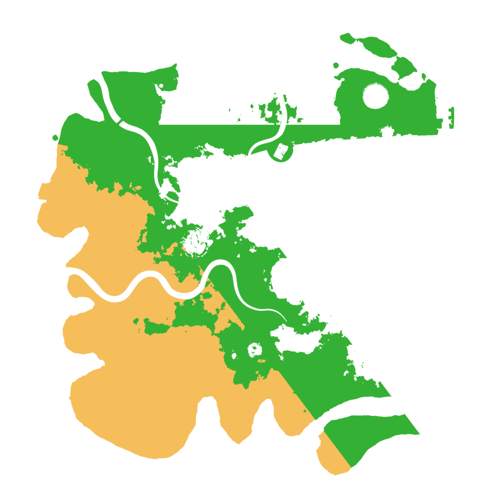 Biome Rust Map: Procedural Map, Size: 3500, Seed: 521743592