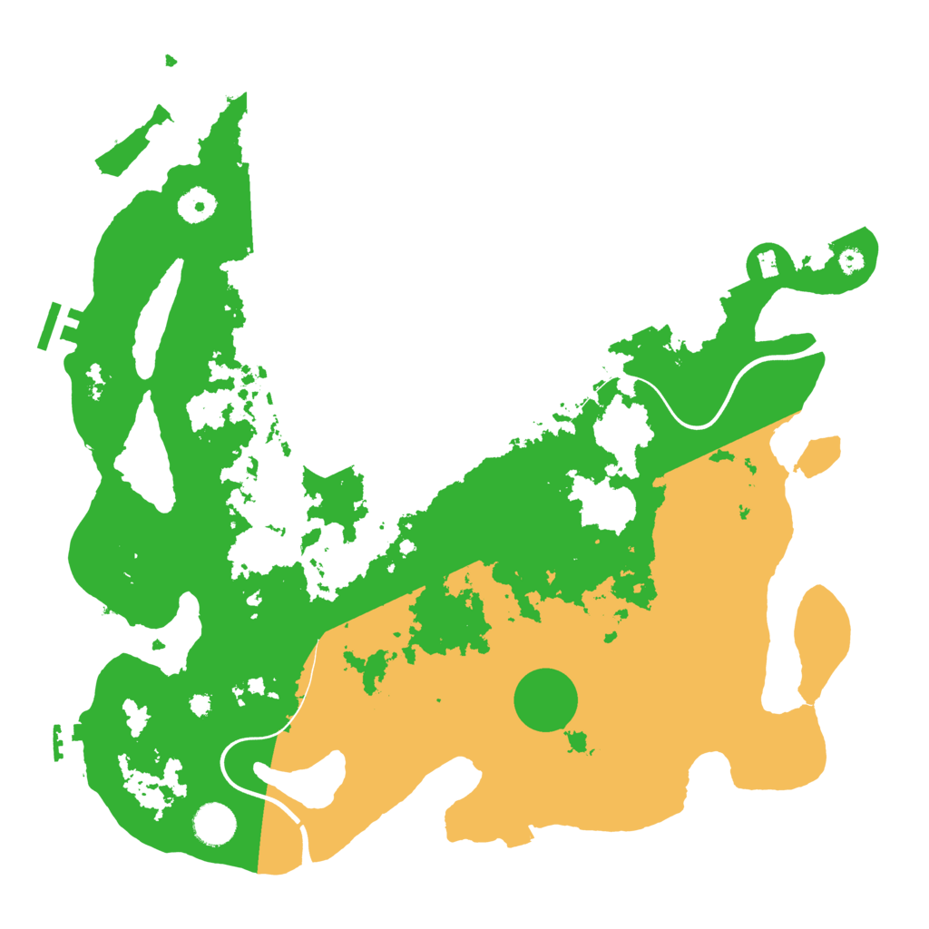 Biome Rust Map: Procedural Map, Size: 3850, Seed: 39580714