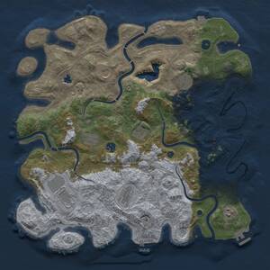 Thumbnail Rust Map: Procedural Map, Size: 4250, Seed: 84309209, 15 Monuments