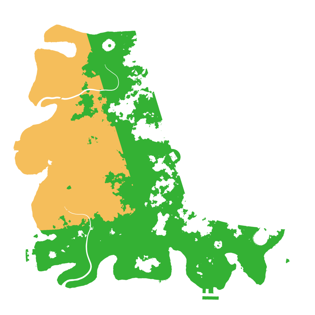 Biome Rust Map: Procedural Map, Size: 3900, Seed: 17024