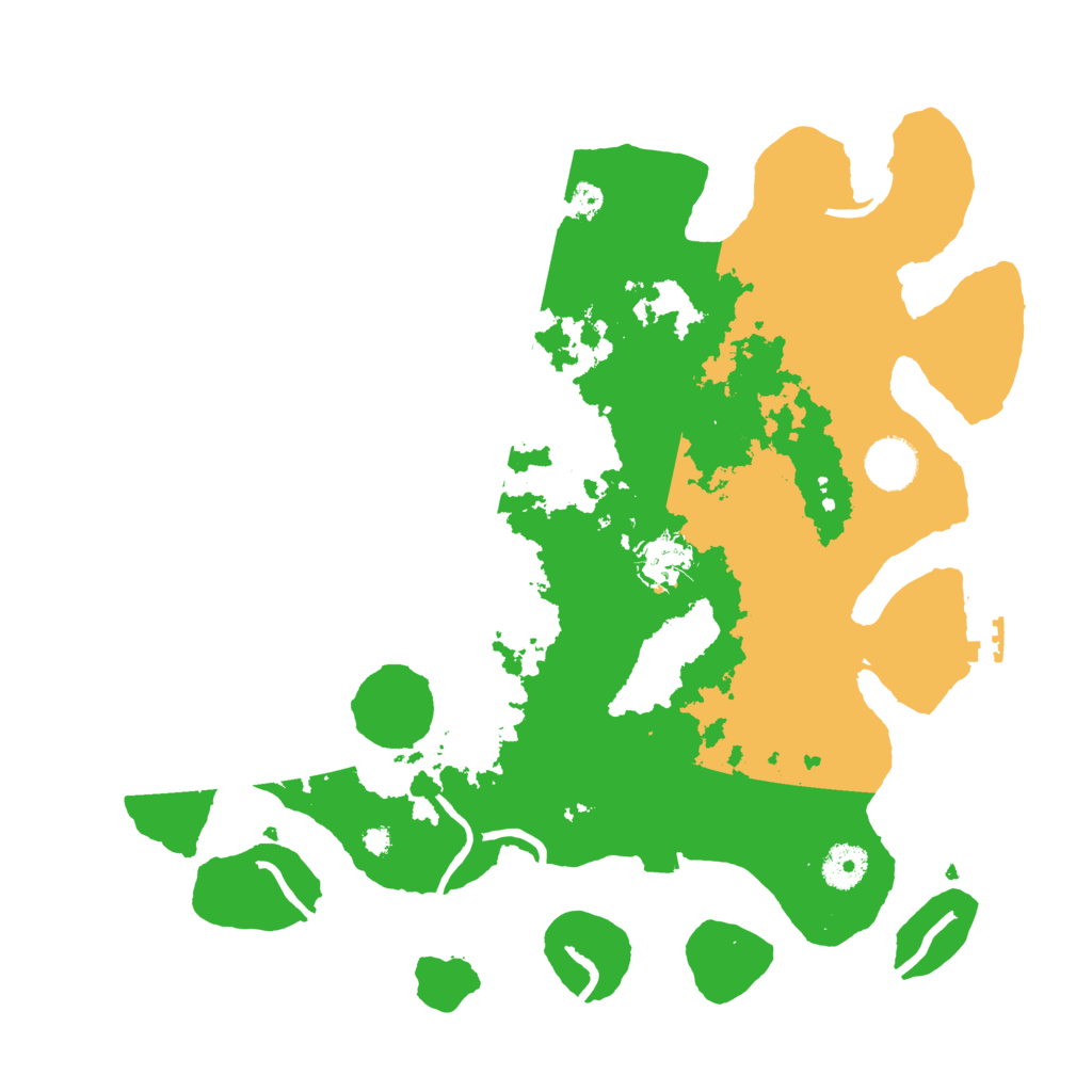 Biome Rust Map: Procedural Map, Size: 3650, Seed: 96926520