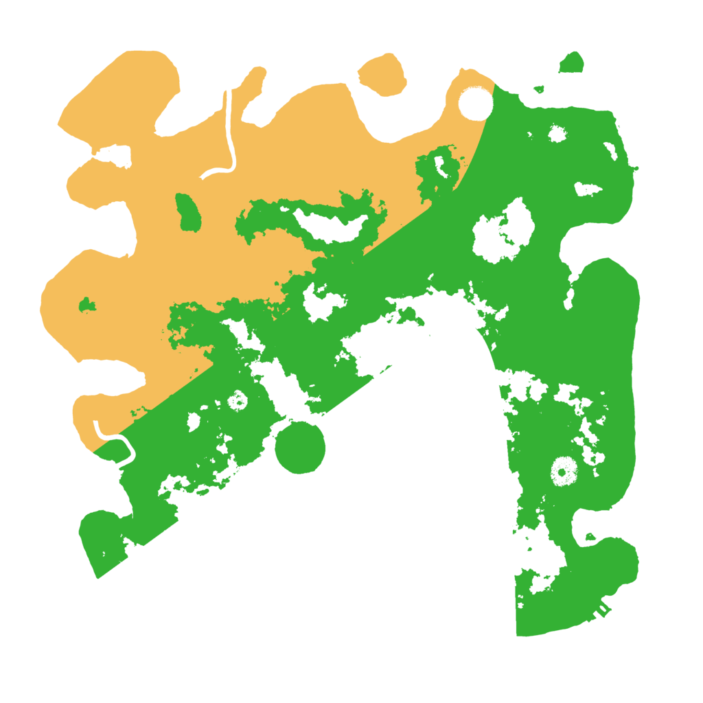 Biome Rust Map: Procedural Map, Size: 3700, Seed: 33233563