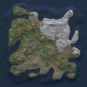Thumbnail Rust Map: Procedural Map, Size: 3200, Seed: 967336141, 14 Monuments