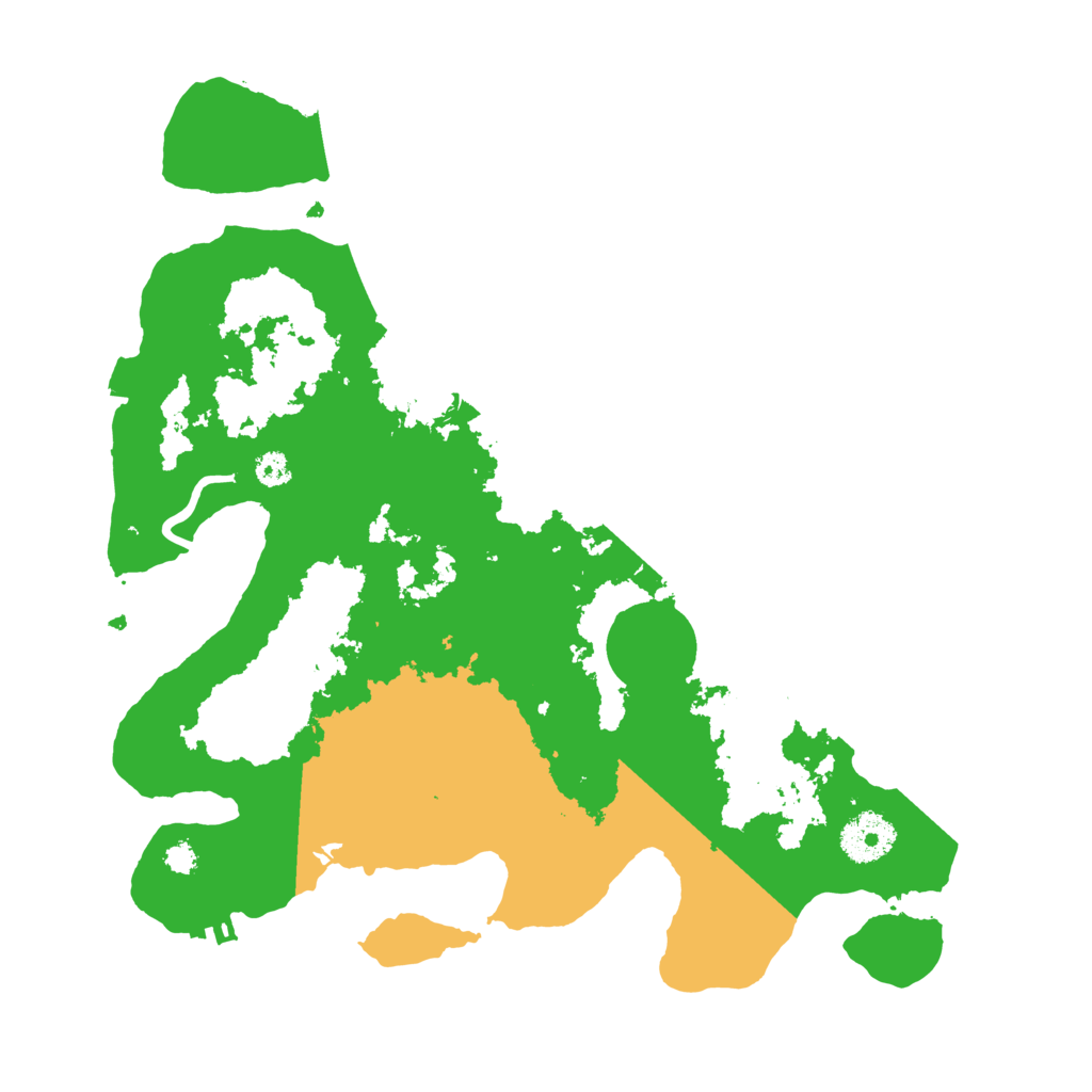 Biome Rust Map: Procedural Map, Size: 3200, Seed: 967336141