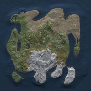 Thumbnail Rust Map: Procedural Map, Size: 3000, Seed: 400769885, 13 Monuments