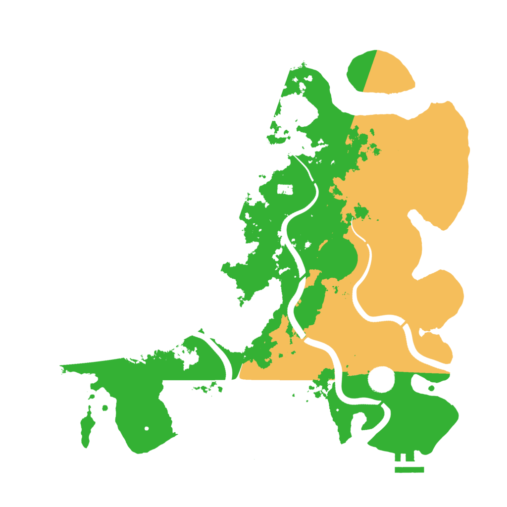 Biome Rust Map: Procedural Map, Size: 3500, Seed: 620556268