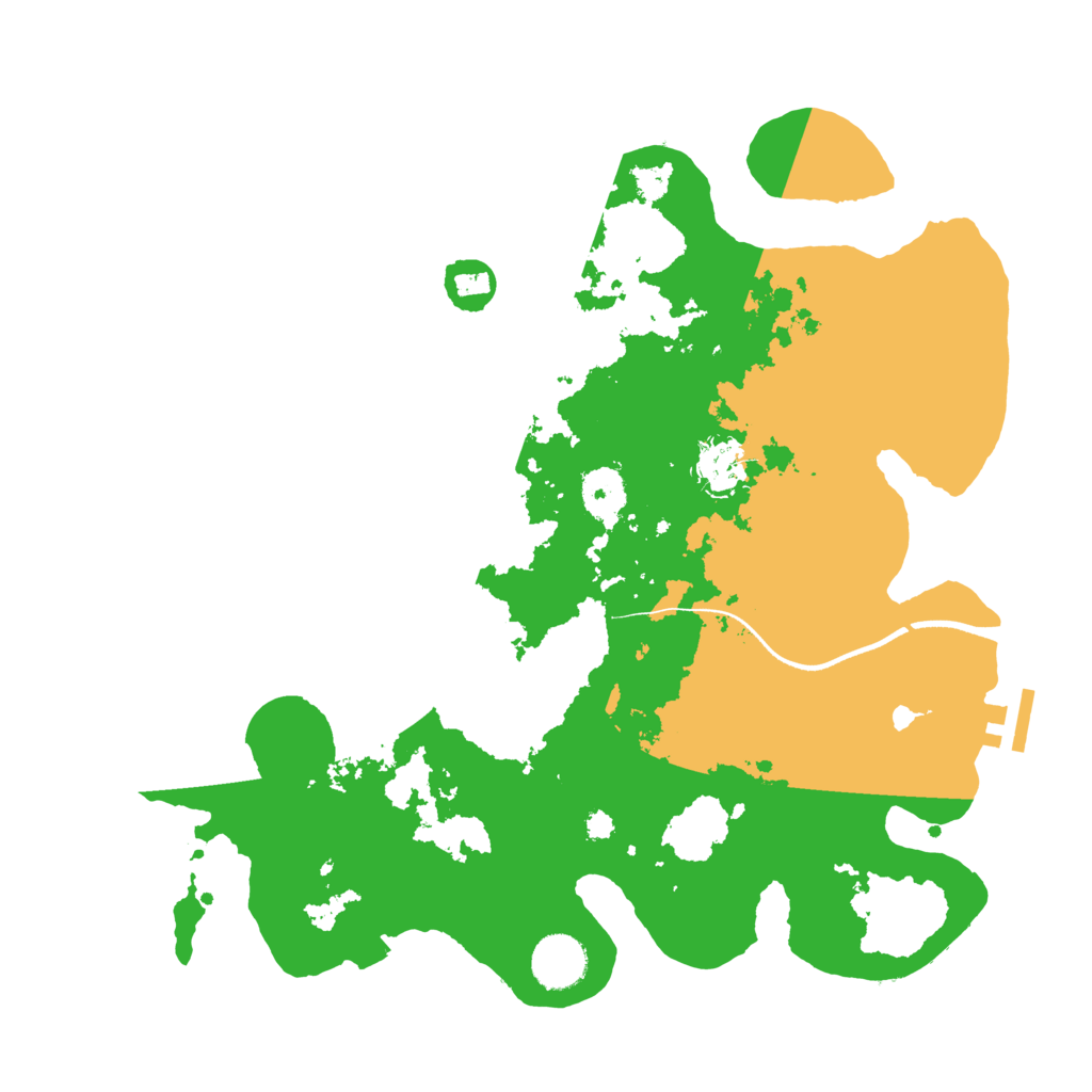 Biome Rust Map: Procedural Map, Size: 3500, Seed: 620556268