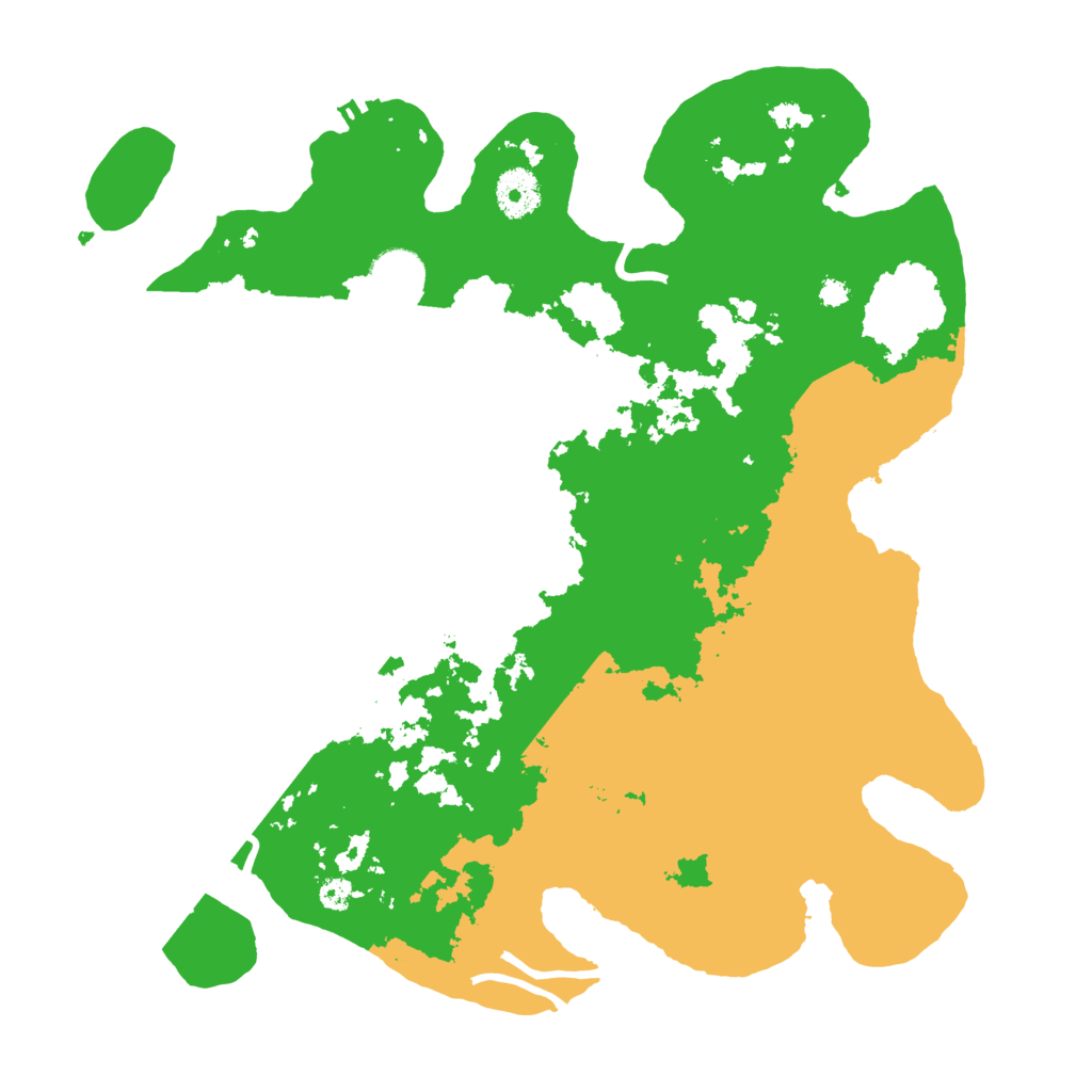 Biome Rust Map: Procedural Map, Size: 3500, Seed: 387226807