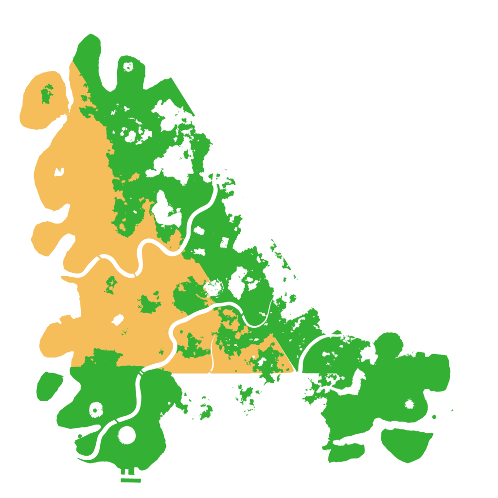 Biome Rust Map: Procedural Map, Size: 5000, Seed: 63121