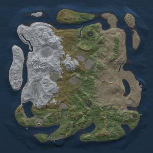 Thumbnail Rust Map: Procedural Map, Size: 4000, Seed: 2125089104, 17 Monuments