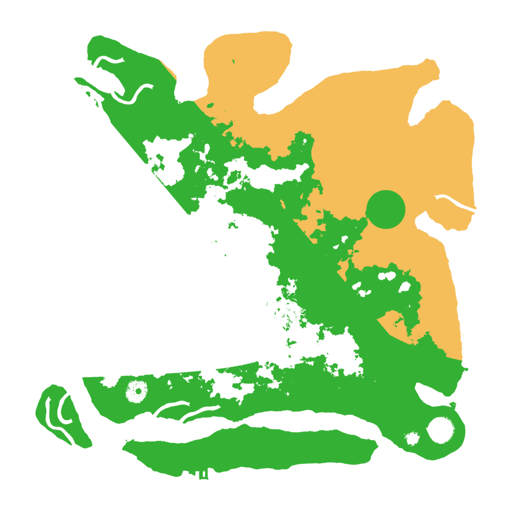 Biome Rust Map: Procedural Map, Size: 3500, Seed: 442813894