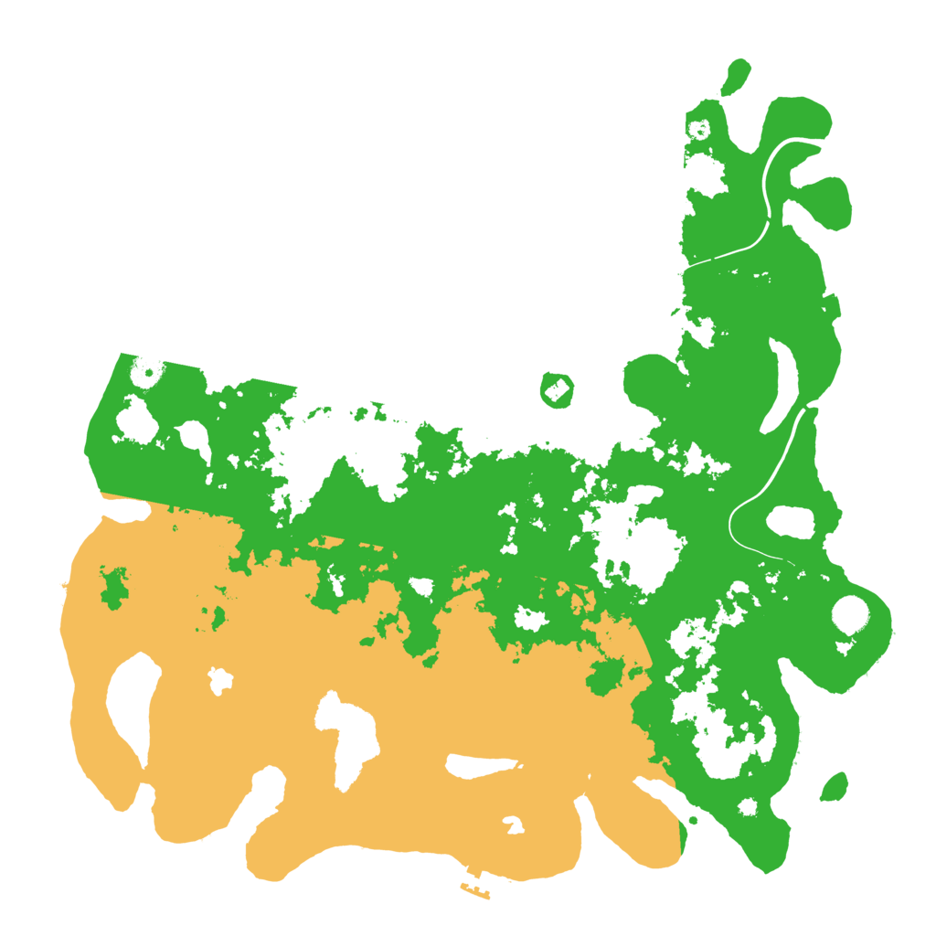 Biome Rust Map: Procedural Map, Size: 4500, Seed: 822234732