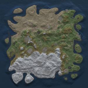 Thumbnail Rust Map: Procedural Map, Size: 4250, Seed: 618721, 18 Monuments