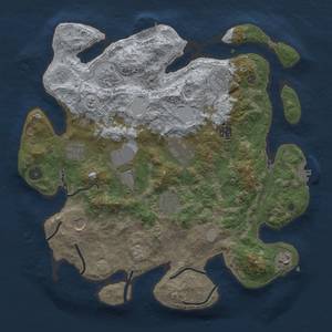 Thumbnail Rust Map: Procedural Map, Size: 3750, Seed: 98377786, 18 Monuments