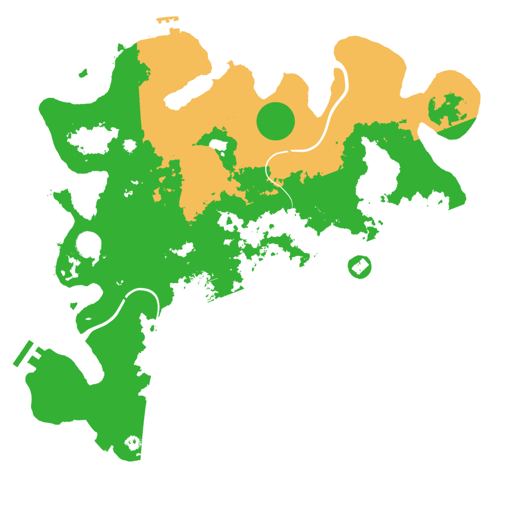 Biome Rust Map: Procedural Map, Size: 3550, Seed: 52471971