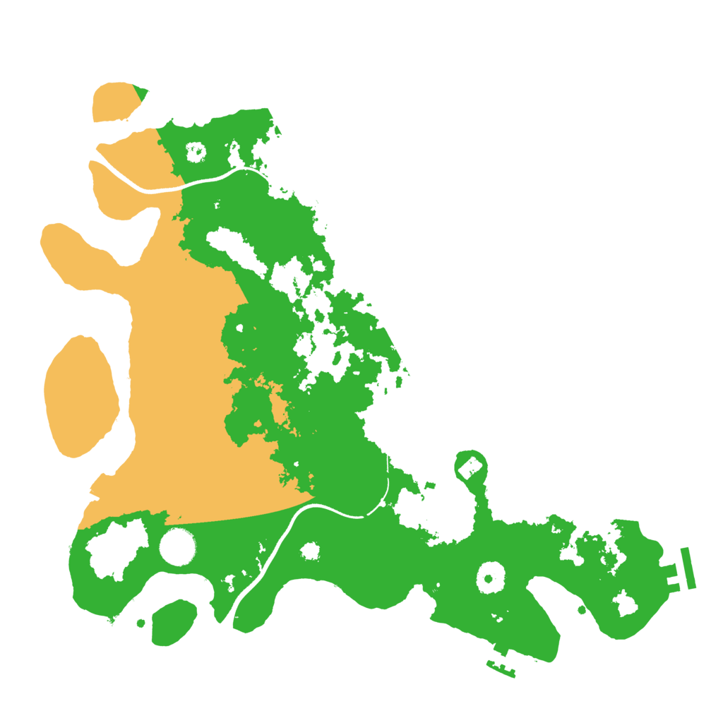 Biome Rust Map: Procedural Map, Size: 3500, Seed: 156180841