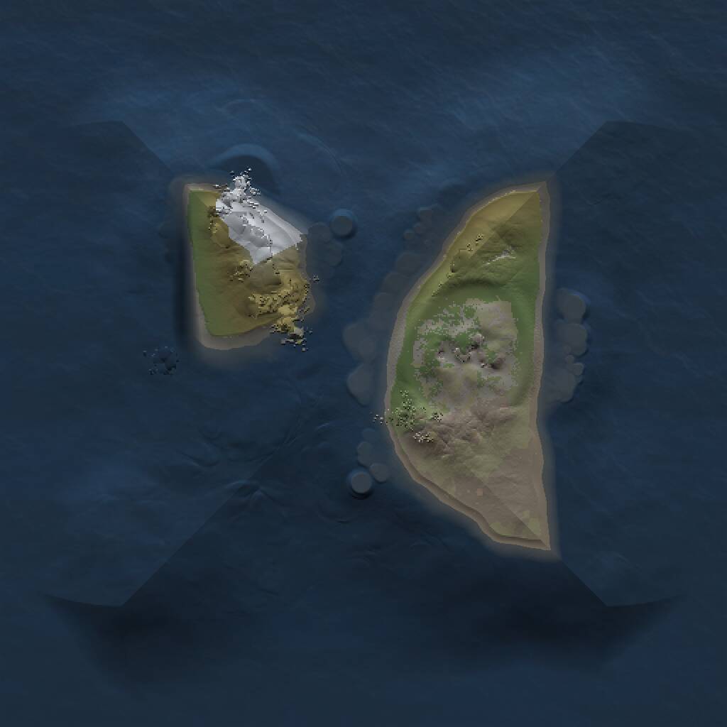 Rust Map: Procedural Map, Size: 1000, Seed: 1211318216, 1 Monuments