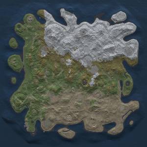 Thumbnail Rust Map: Procedural Map, Size: 4500, Seed: 6012023, 19 Monuments