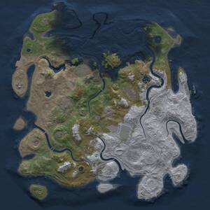 Thumbnail Rust Map: Procedural Map, Size: 4250, Seed: 1439157072, 16 Monuments