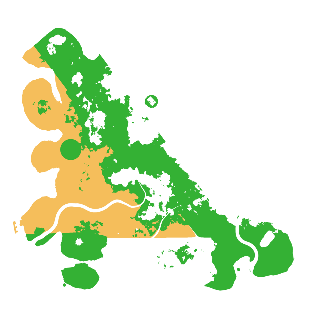 Biome Rust Map: Procedural Map, Size: 3999, Seed: 7701599