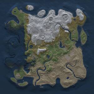 Thumbnail Rust Map: Procedural Map, Size: 4250, Seed: 85394058, 17 Monuments