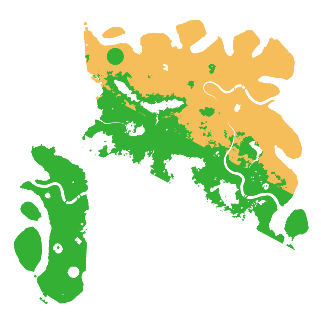 Biome Rust Map: Procedural Map, Size: 5000, Seed: 23486939