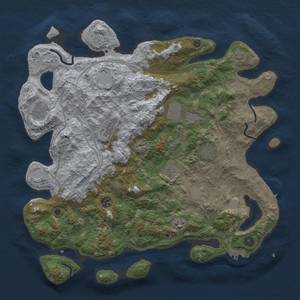 Thumbnail Rust Map: Procedural Map, Size: 4250, Seed: 476540, 17 Monuments