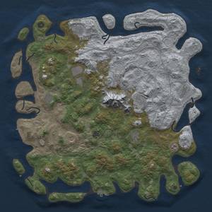 Thumbnail Rust Map: Procedural Map, Size: 5000, Seed: 1858569825, 19 Monuments