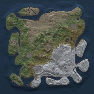 Thumbnail Rust Map: Procedural Map, Size: 3600, Seed: 67872145, 18 Monuments