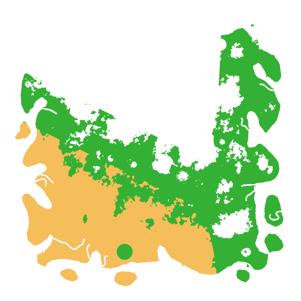 Biome Rust Map: Procedural Map, Size: 5000, Seed: 68220