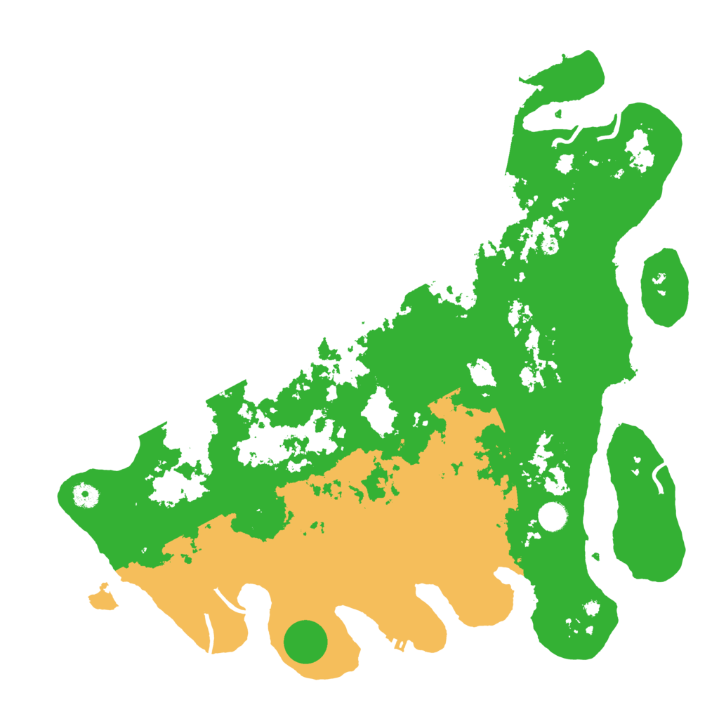 Biome Rust Map: Procedural Map, Size: 4350, Seed: 1274773843