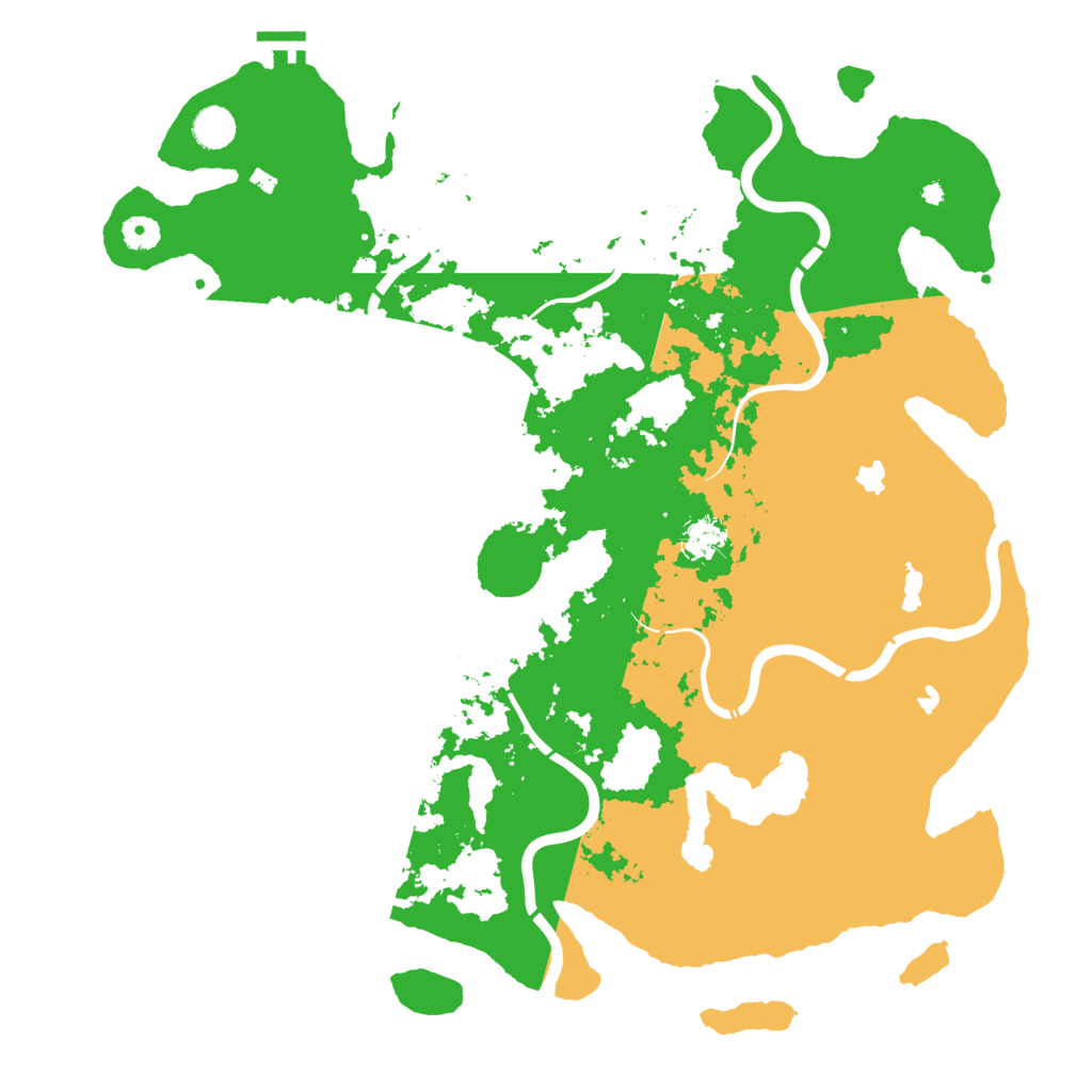 Biome Rust Map: Procedural Map, Size: 4500, Seed: 258676988