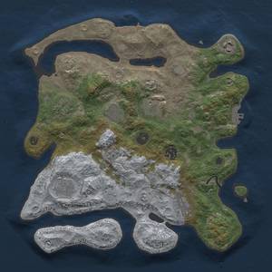 Thumbnail Rust Map: Procedural Map, Size: 3300, Seed: 1006087488, 16 Monuments